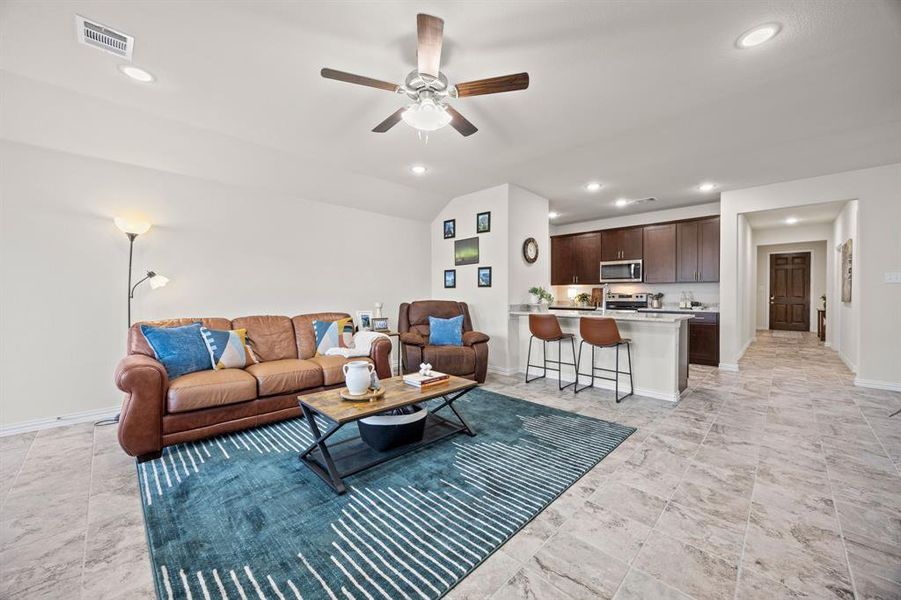 Furnished interior view inside a new home in Deberry Reserve, Royse City (Image 7). Furnished interior view inside a new home in Deberry Reserve, Royse City (Image 7).