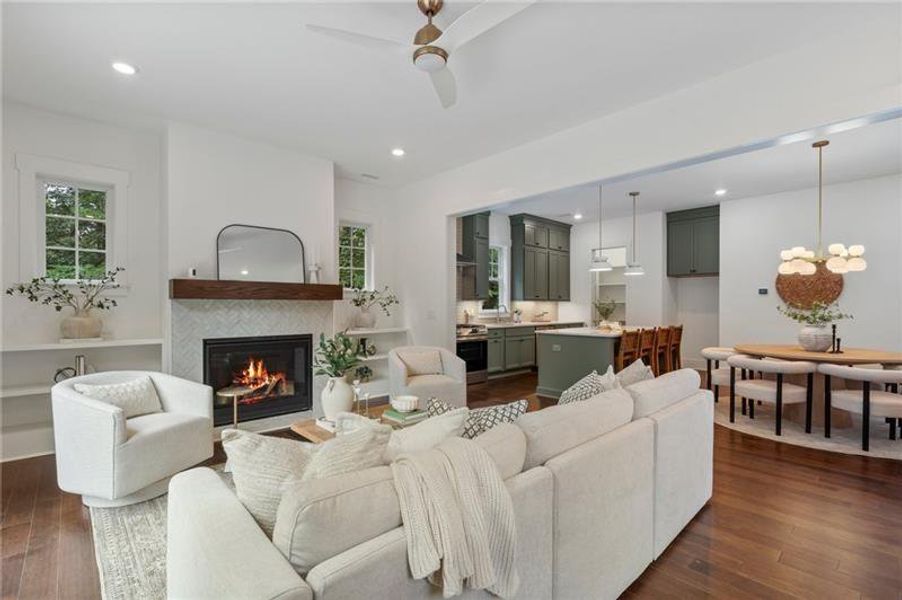 Furnished interior view inside a new home in , Atlanta (Image 4).