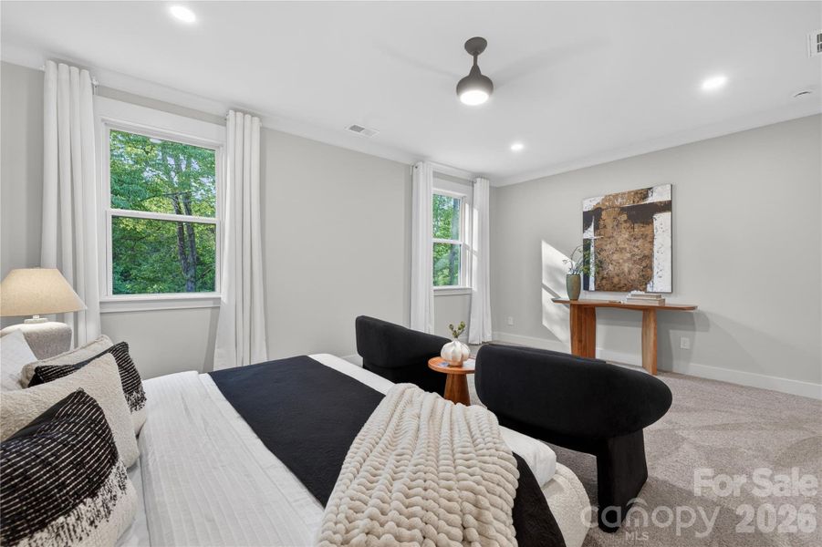 Furnished interior view inside a new home in , Hickory (Image 15).