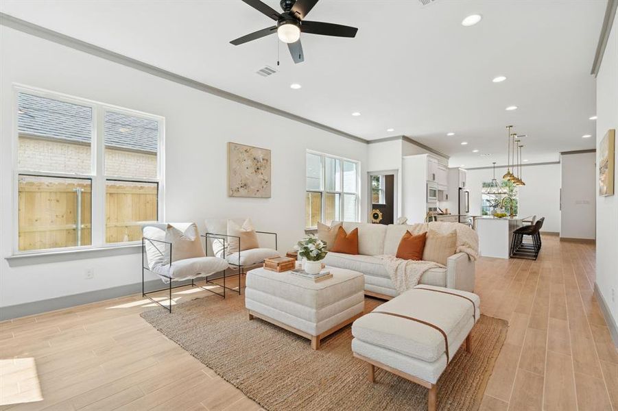 Furnished interior view inside a new home in , Fort Worth (Image 13).