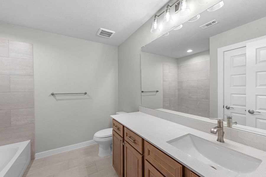 Furnished interior view inside a new home in Morton Creek Ranch, Katy (Image 11).