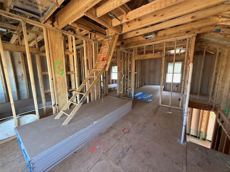 In-progress construction of a new home in The Cottages at La Cima, San Marcos, TX (Image 17).