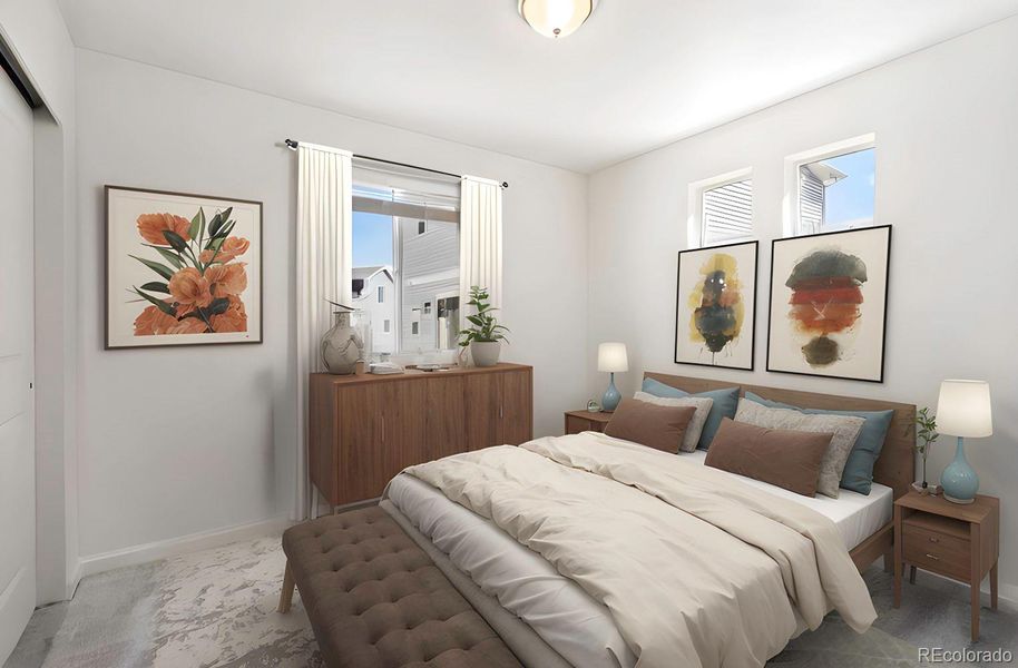 Furnished interior view inside a new home in , Commerce City (Image 6).