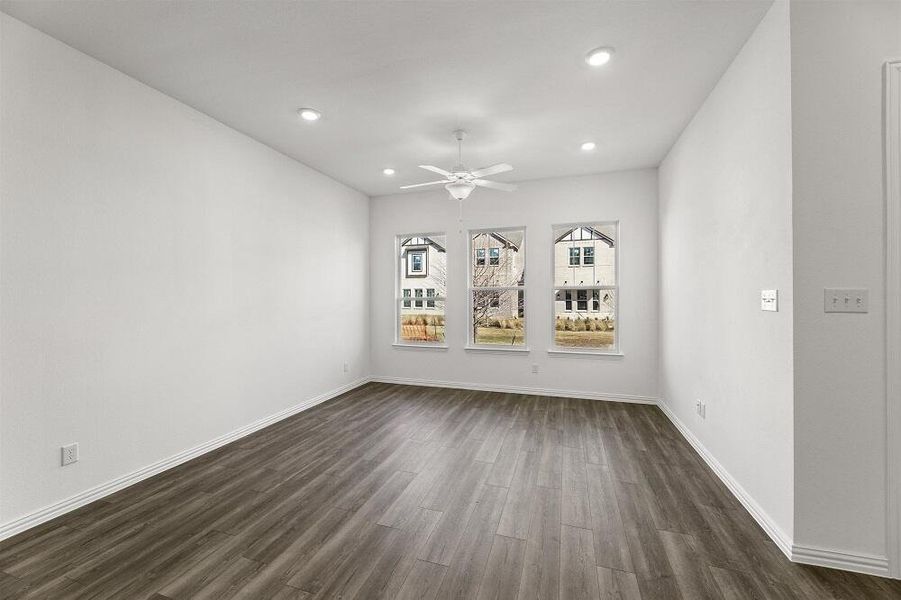 Living Area Brown Townhome