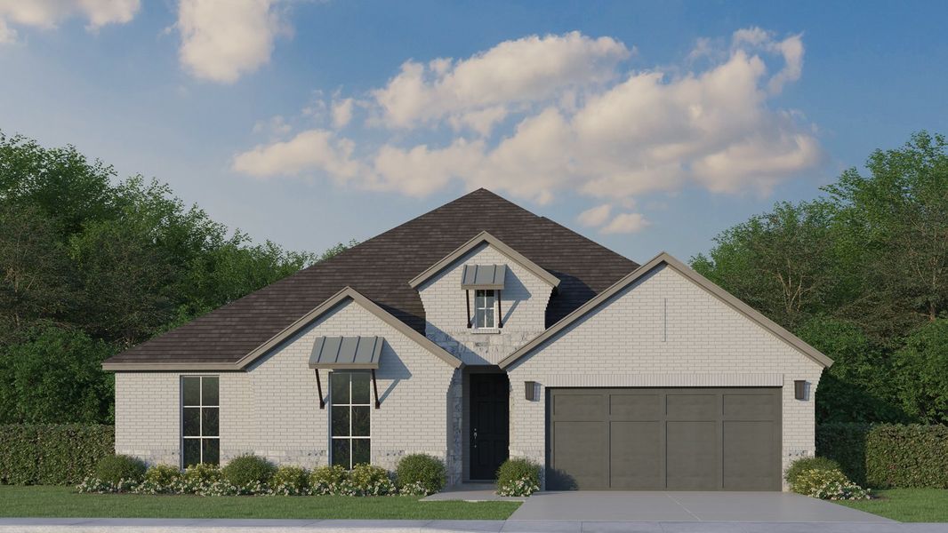 Plan 1681 Elevation C with Stone