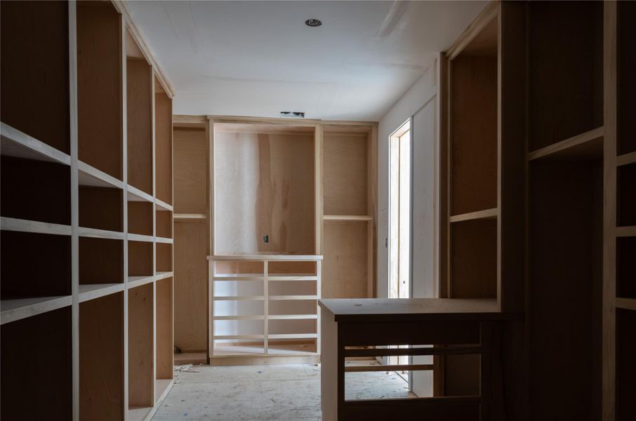 Primary Closet build out on Unit B/C. Progress as of 4/15/26.