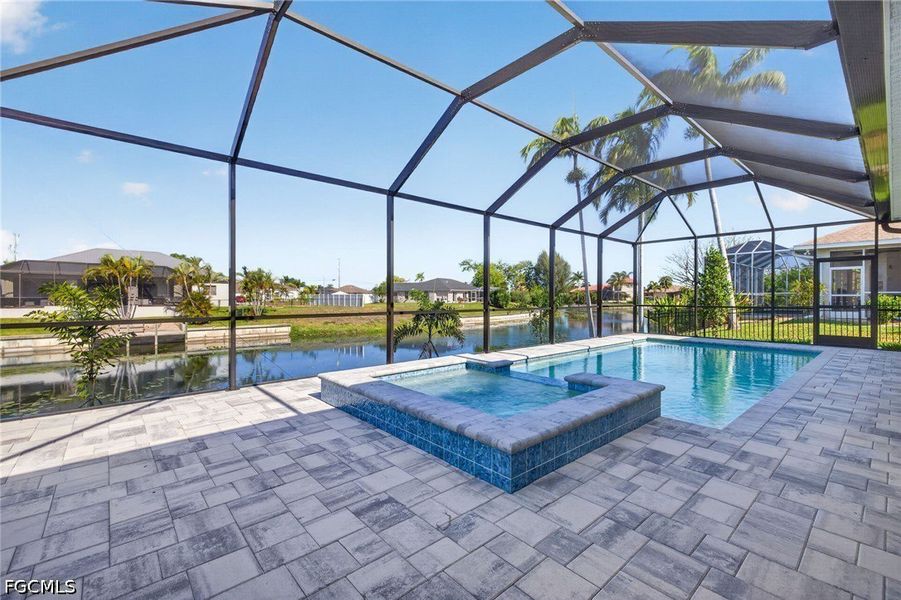Exterior details and patio area of a home in Cape Coral, Cape Coral (Image 4).