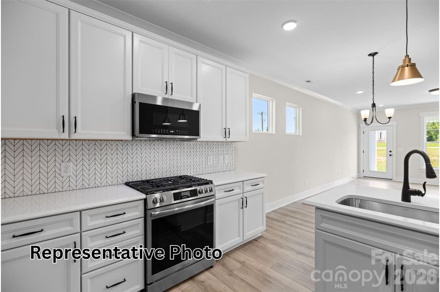Furnished interior view inside a new home in Caldwell Forest, Charlotte (Image 4).