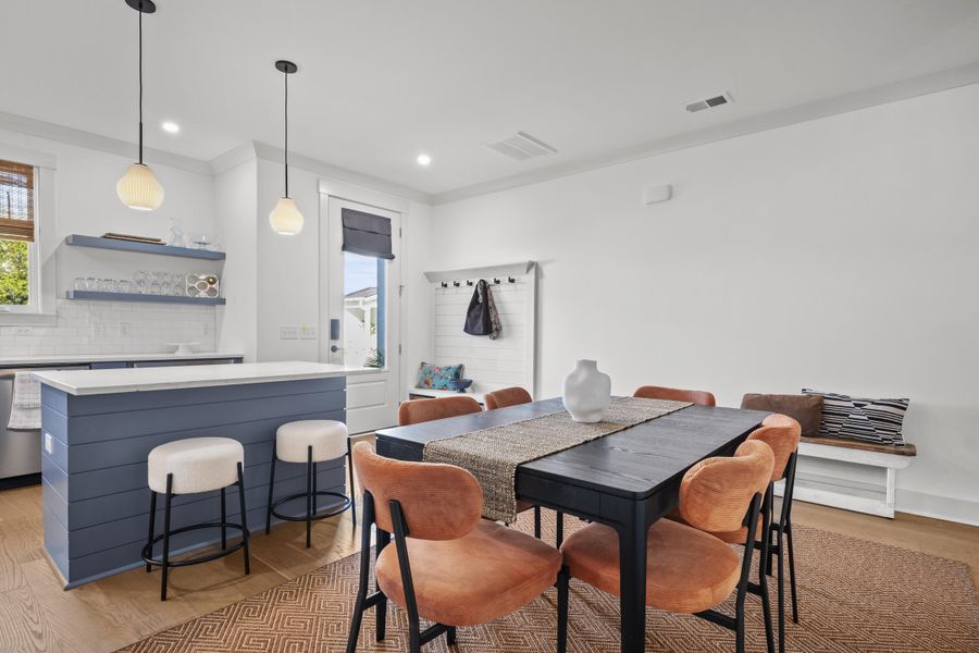 Furnished interior view inside a new home in Hayes Park, Johns Island (Image 17). Furnished interior view inside a new home in Hayes Park, Johns Island (Image 17).
