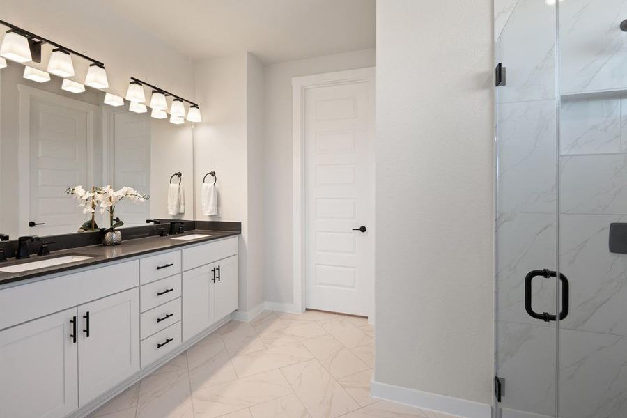 Furnished interior view inside a new home in Park Collection at Lariat, Liberty Hill (Image 5). Furnished interior view inside a new home in Park Collection at Lariat, Liberty Hill (Image 5).