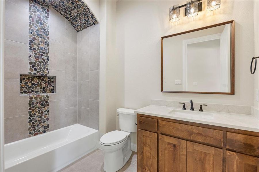 Furnished interior view inside a new home in , Cresson (Image 7).