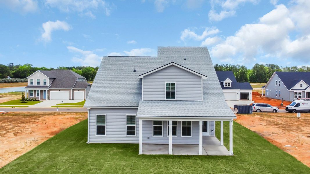 Representative exterior photo of a completed home built from the Lighthouse by DRB Homes in Chestnut Farms, Longs, SC (Image 23). Representative exterior photo of a completed home built from the Lighthouse by DRB Homes in Chestnut Farms, Longs, SC (Image 23).