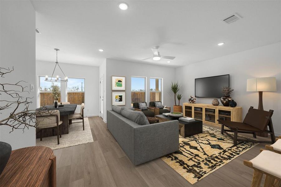 Furnished interior view inside a new home in Rolling Ridge, Van Alstyne (Image 12).