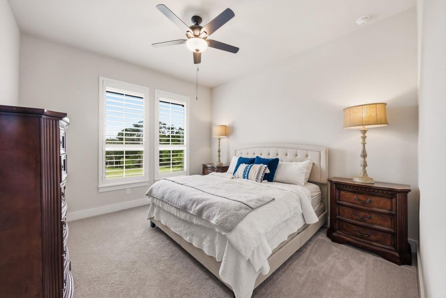 This private guest suite features its own attached full bathroom, ensuring your overnight visitors or older children feel completely comfortable and pampered during their stay