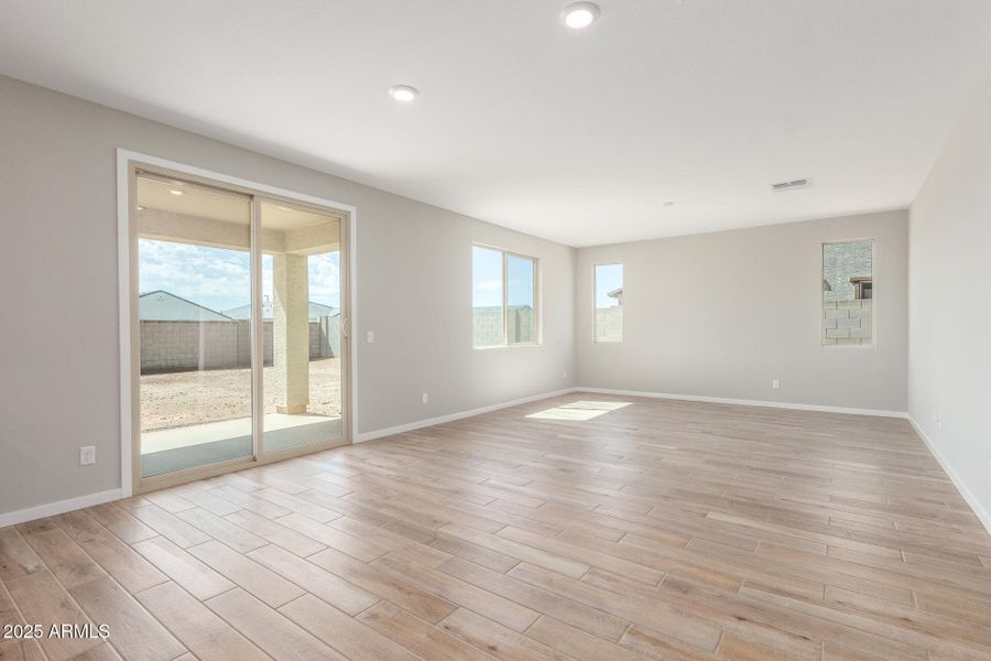 Great Room and Sliding Glass Door