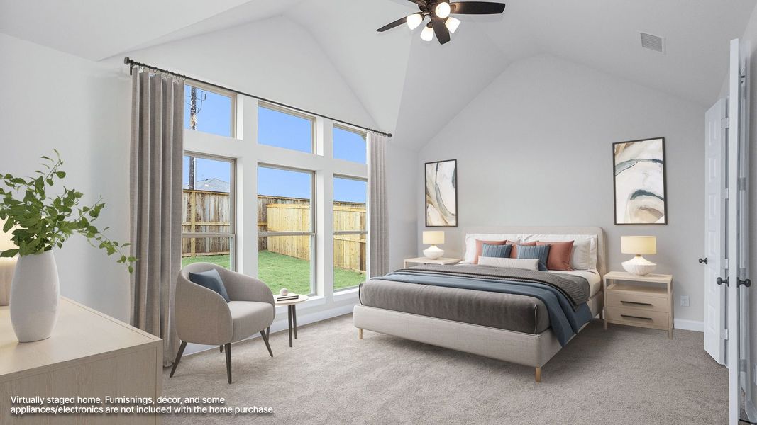 Furnished interior view inside a new home in Audubon, Magnolia (Image 4). Furnished interior view inside a new home in Audubon, Magnolia (Image 4).