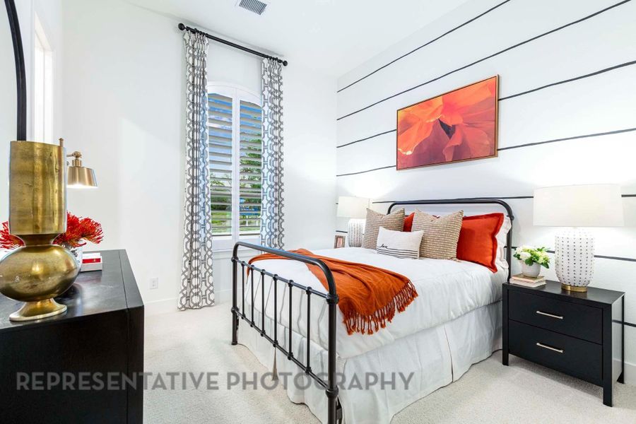 Furnished interior view inside a new home in Riceland: 65ft. lots, Mont Belvieu (Image 12).