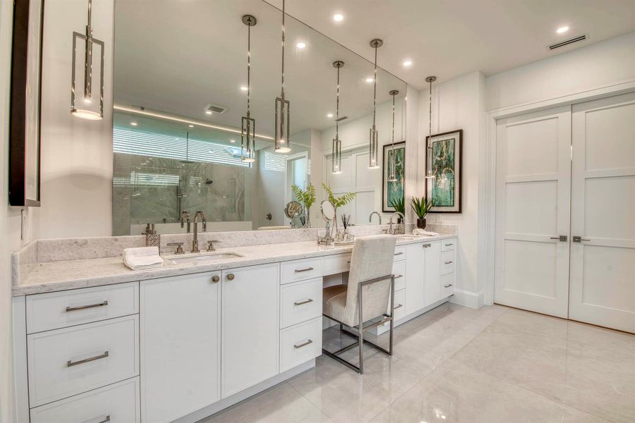 Furnished interior view inside a new home in , Palm Beach Gardens (Image 33).