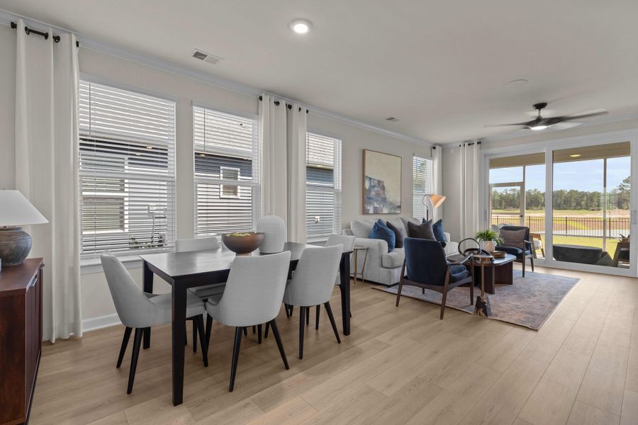 Representative furnished interior of a home built from the The Hibiscus by Chesapeake Homes in Coastal Club of the Carolinas, Calabash (Image 48).