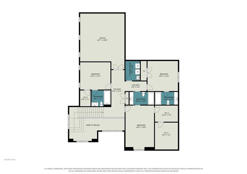 2D floor plan layout of this home in , Alpharetta, GA (Image 5).