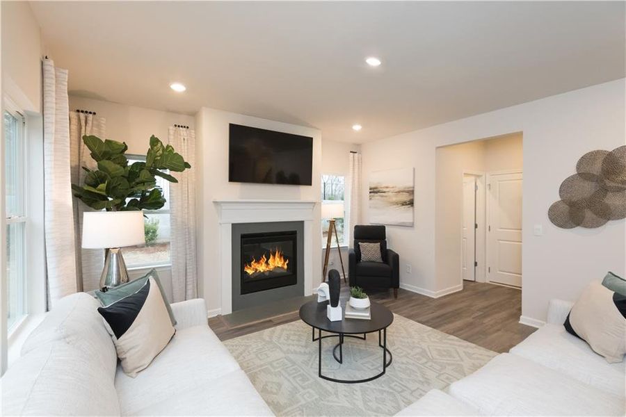 Furnished interior view inside a new home in , Braselton (Image 5).