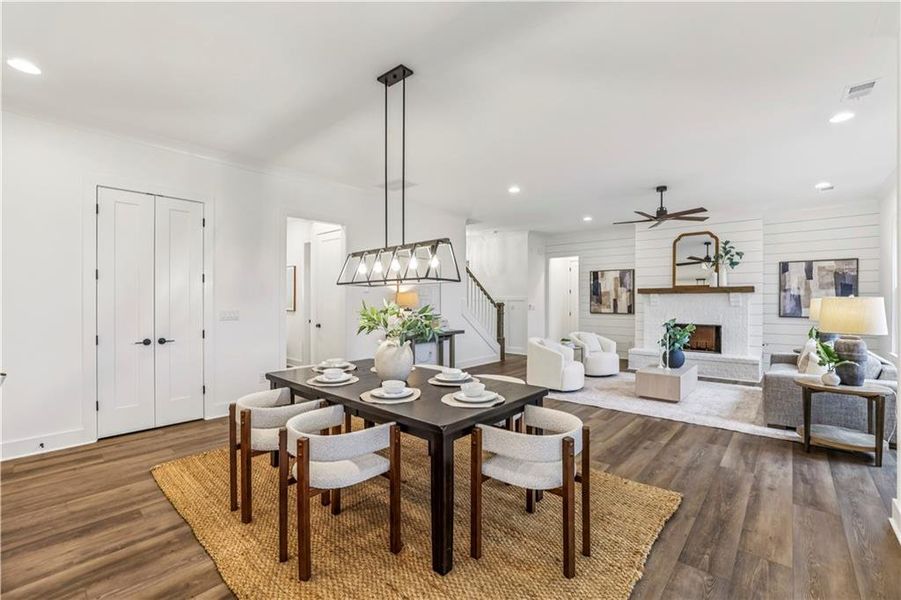 Furnished interior view inside a new home in , Dawsonville (Image 42).
