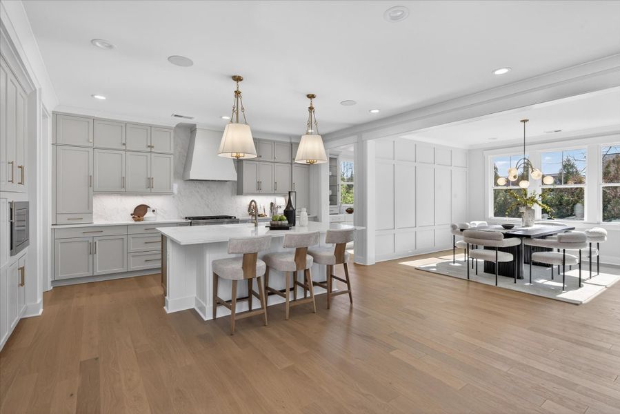 Representative furnished interior of a home built from the Newport II by Classica Homes in McLean - Hunts Point, Belmont (Image 13).