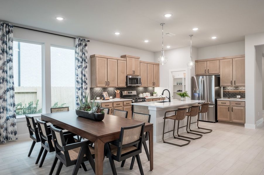 Representative furnished interior of a home built from the Falcon by Tri Pointe Homes in Pecan Ridge, Fulshear (Image 67).