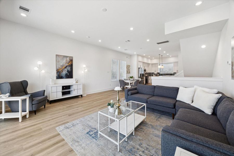 Furnished interior view inside a new home in , Houston (Image 17).