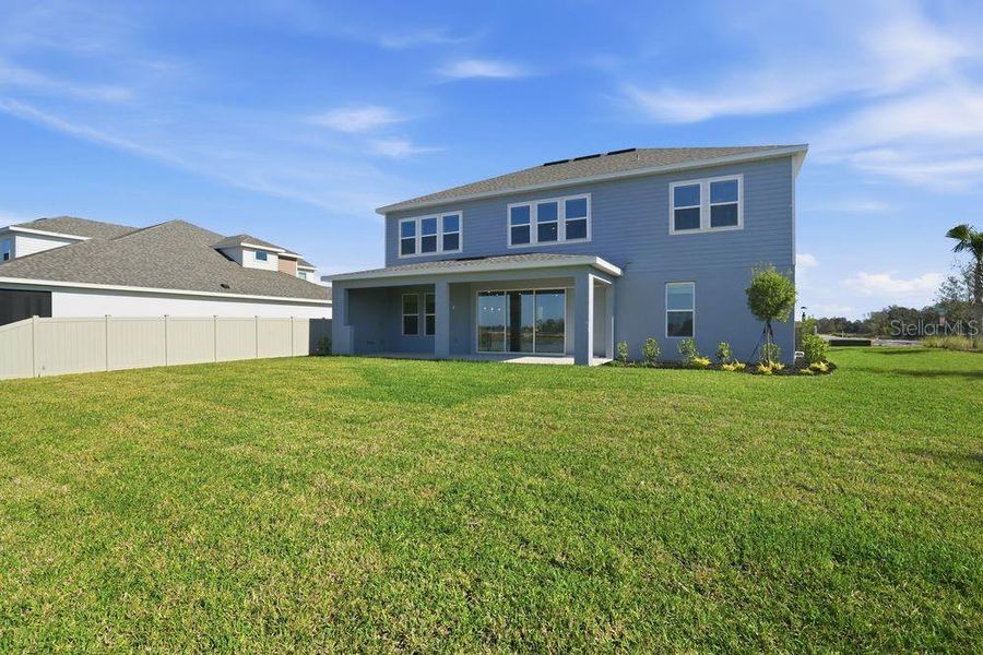 Exterior details and patio area of a home in Firethorn, Parrish (Image 27).