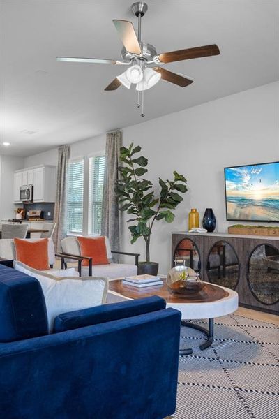 Furnished interior view inside a new home in Baker Farms, Cleburne (Image 16).