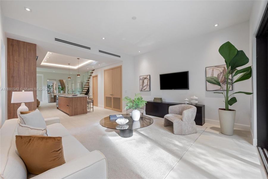 Furnished interior view inside a new home in , Miami (Image 42).