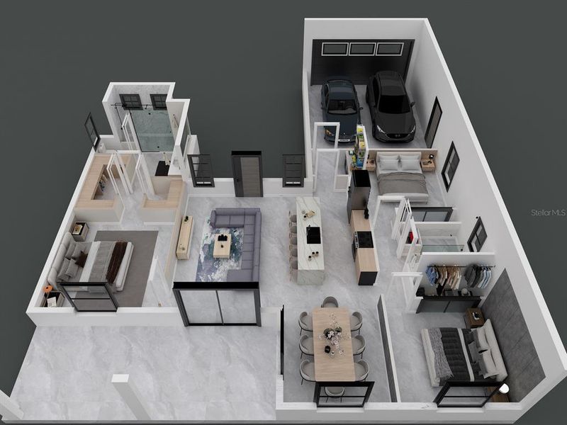 Staged floorplan Staged floorplan