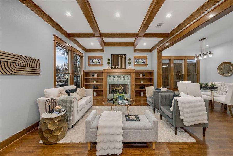 Furnished interior view inside a new home in , Dallas (Image 14).