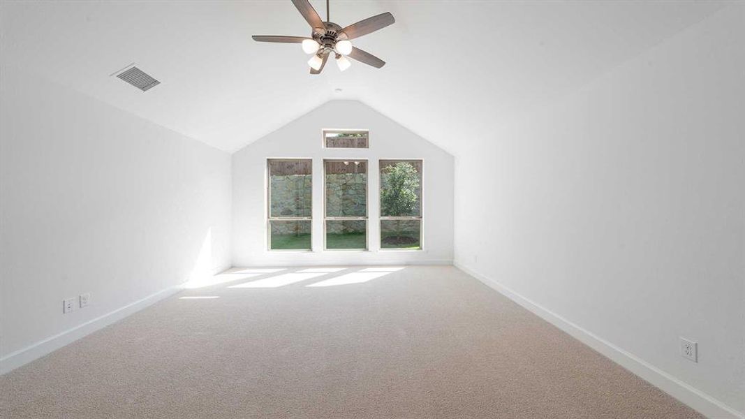 Spacious, unfurnished interior of a new home in The Heights At Uptown Celina 50', Celina (Image 15). Spacious, unfurnished interior of a new home in The Heights At Uptown Celina 50', Celina (Image 15).