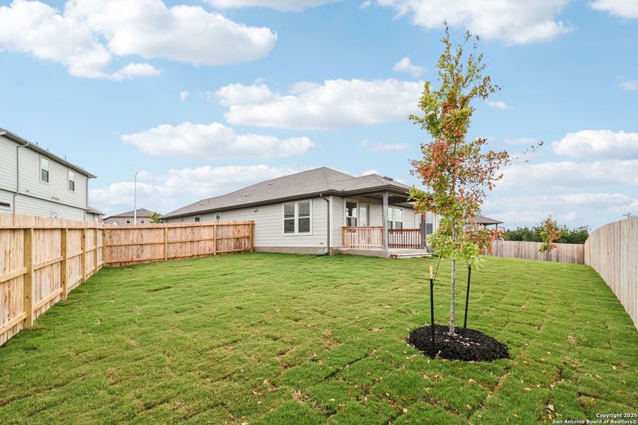 Front exterior of a new home in Legendary Trails - Classic Series, Cibolo, TX, highlighting curb appeal (Image 18).