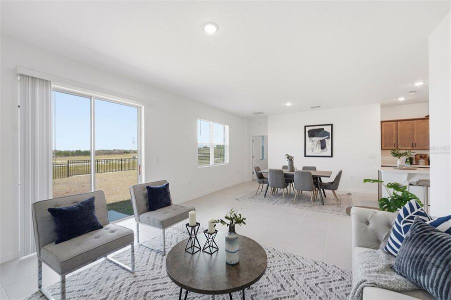 Furnished interior view inside a new home in Hodges Reserve, Howey-in-the-Hills (Image 9).