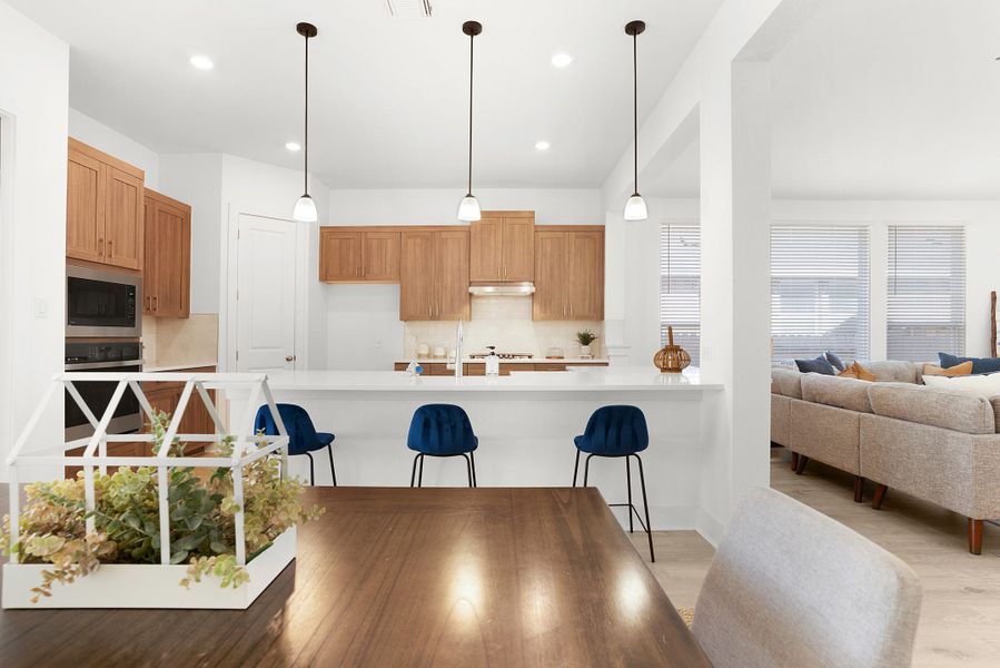 Representative furnished interior of a home built from the Grace by Chesmar Homes in Parkside on the River, Georgetown (Image 4). Representative furnished interior of a home built from the Grace by Chesmar Homes in Parkside on the River, Georgetown (Image 4).