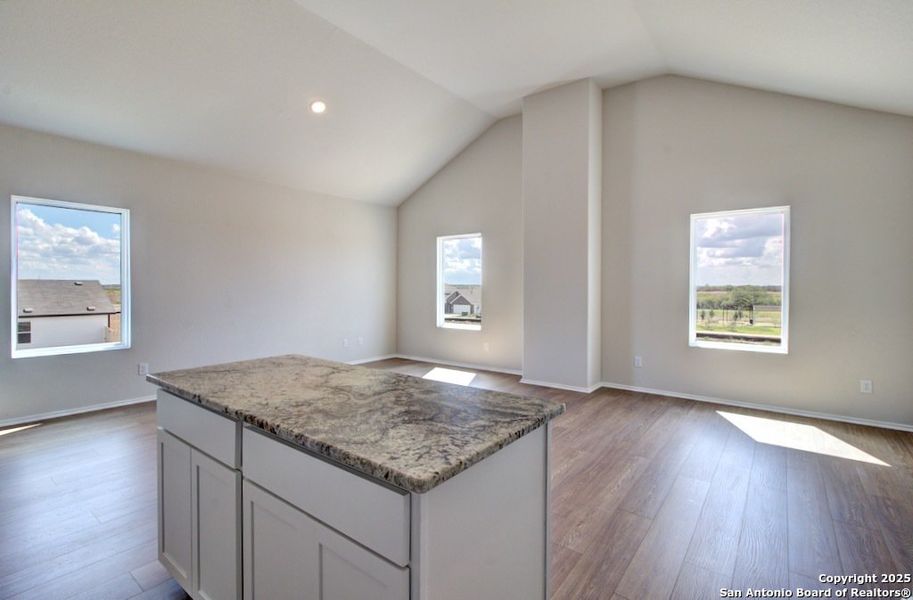 Furnished interior view inside a new home in Prairie Green, Converse (Image 3). Furnished interior view inside a new home in Prairie Green, Converse (Image 3).