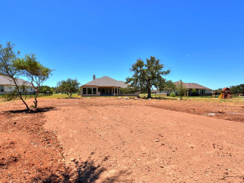 Site preparation for future homes built from the San Simeon I by Giddens Homes in Clearwater Ranch, Liberty Hill (Image 504).