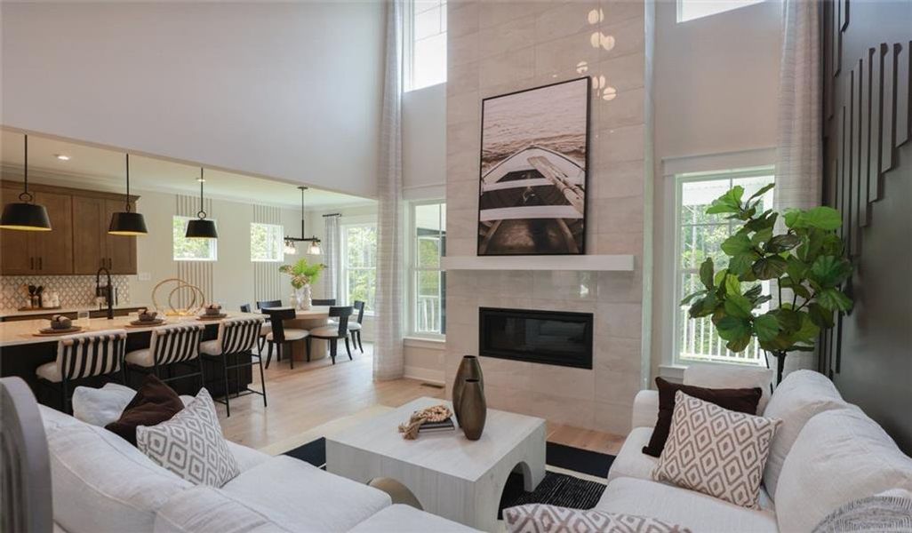 Furnished interior view inside a new home in , Pendergrass (Image 7).