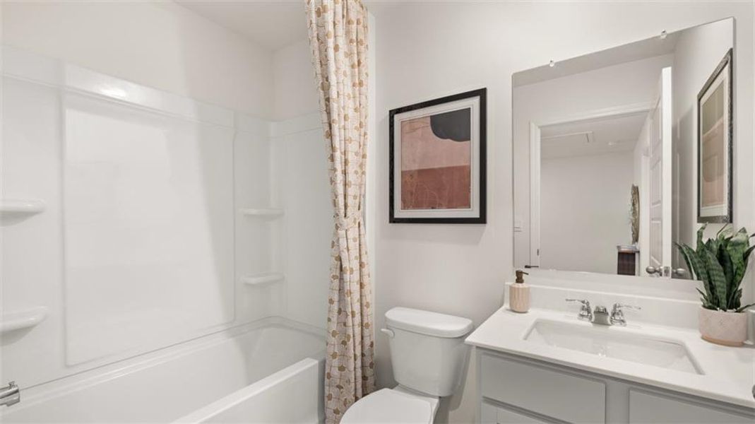 Furnished interior view inside a new home in The Gables at Agricultural Village, Perry (Image 34).