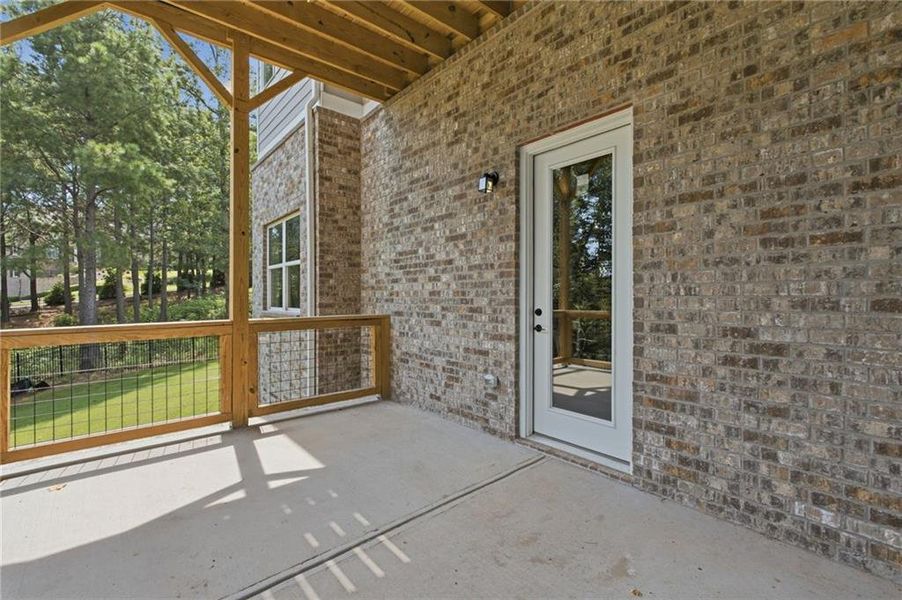 Exterior details and patio area of a home in , Flowery Branch (Image 37). Exterior details and patio area of a home in , Flowery Branch (Image 37).