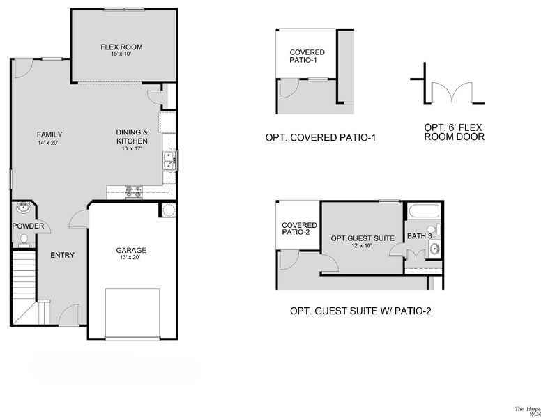 2D floor plan layout for the The Harper by Legend Homes in Applewhite Meadows, San Antonio, TX (Image 3). 2D floor plan layout for the The Harper by Legend Homes in Applewhite Meadows, San Antonio, TX (Image 3).