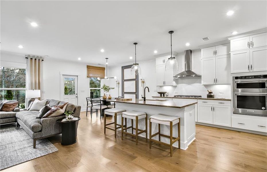 Furnished interior view inside a new home in Hunters Creek, Flowery Branch (Image 16).