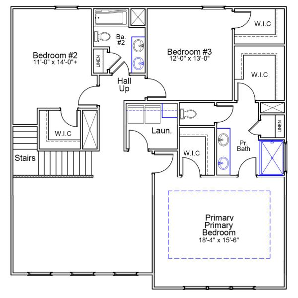 2D floor plan layout of this home in Winston Ridge, Youngsville, NC (Image 3).