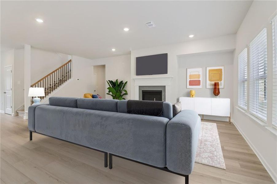 Furnished interior view inside a new home in Harmony Manor, Fairburn (Image 17).