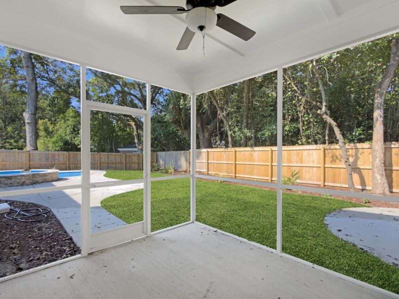 Exterior details and patio area of a home in , James Island (Image 25).