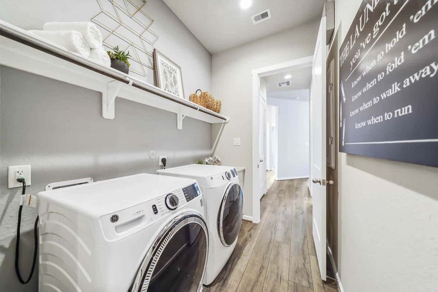 Furnished interior view inside a new home in The Trails, New Caney (Image 11).