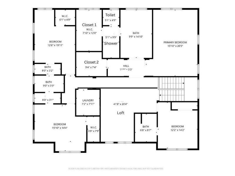 2D floor plan layout of this home in , Marietta, GA (Image 5).
